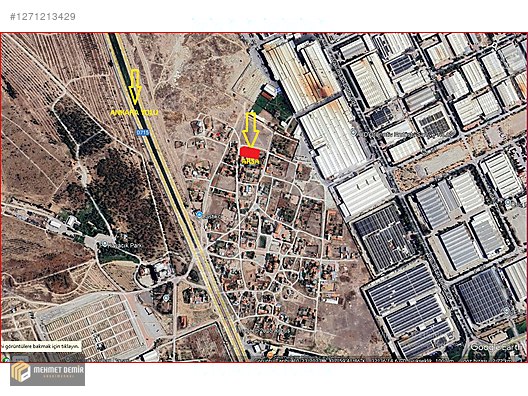 ANKARA YOLU BÜYÜKKAYACIKTA İMARLI 1.648 M² ARSA #1271213429