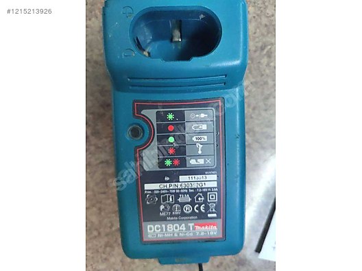 Makita DC1804 T Ni-MiH & Ni-Cd 7.2-18V Şarj cihazı - İkinci El Elektrikli Vidalama İlanları sahibinden.com'da
