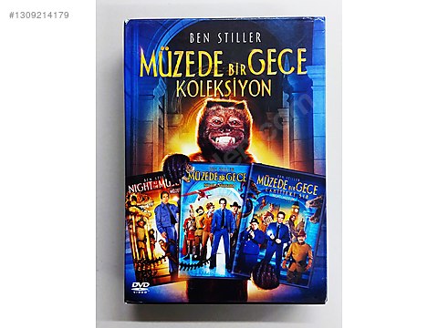 ３セット　DVD Müzede Bir Gece - 3 Film DVD Box Set - Yabancı DVD Filmler