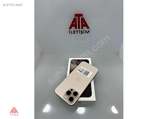 Resim Apple iPhone 16 Pro Max İkinci El TR | 512 GB | Çöl Titanyum İkinci El -ATA İLETİŞİM-İPHONE 16 PROMAX 512 GB ÇÖL TEMİZ PİL 90 TR !