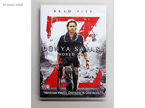 umb dvd2005〜2019 ciy vol.1〜vol.3 World War Z ( Dünya Savaşı Z ) DVD Film - Brad Pitt - Yabancı DVD