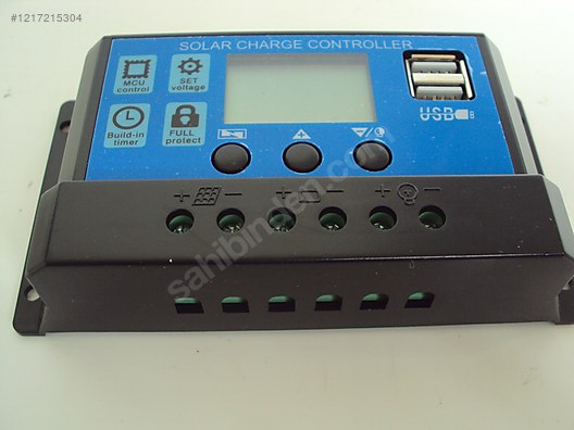 Güneş Enerjisi Sistemi - SOLAR GÜNEŞ PANELİ ŞARZ REGÜLETÖRÜ 12/24 V 60 A