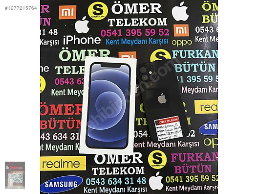 Resim Apple iPhone 12 İkinci El TR | 128 GB | Siyah İkinci El SIFIR İSTEYENLERE ! İPHONE 12 128-GB PİL 100 ÖMER TELEKOM'DA