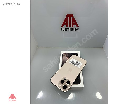 Resim Apple iPhone 16 Pro Max İkinci El TR | 256 GB | Çöl Titanyum İkinci El -ATA İLETİŞİM-İPHONE 16 PROMAX 256GB ÇÖL TEMİZ PİL 100 TR !