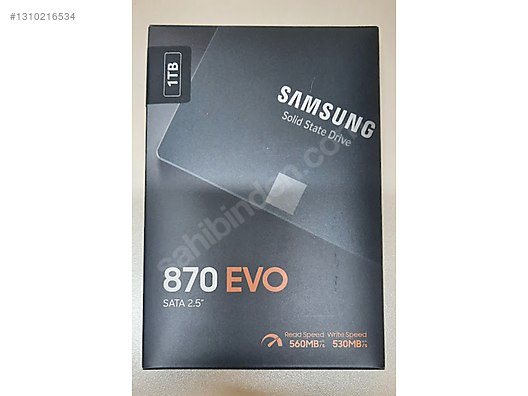 Samsung 870 Evo 1 Tb Ssd Hdd (2 GÜNLÜK FİYAT) sahibinden.comda