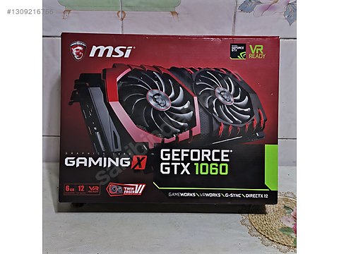 MSI GTX 1060 6 GB DDR5 192 Bit Kutulu sıfır ayarında Ekrankartı