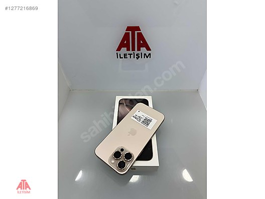 Resim Apple iPhone 16 Pro Max İkinci El YD | 256 GB | Çöl Titanyum İkinci El -ATA İLETİŞİM-İPHONE 16 PROMAX 256GB ÇÖL TEMİZ PİL 94 YD !