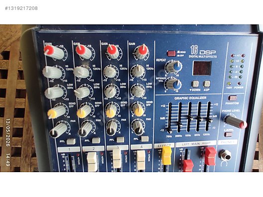 OSAWA F-500 YATIK MİKSER ANFİ 2X100W 4 Kanal Mixer sahibinden