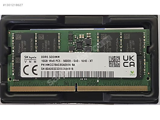 SK Hynix (16GB) DDR5 5600MHz SODIMM Laptop RAM (MSI ÇIKMA