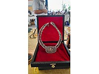 eski Antika orijinal gümüş gerdanlık