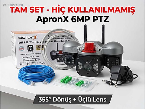 HİÇ KULLANILMAMIŞ ApronX 6MP PTZ WiFi Güvenlik Kamerası on