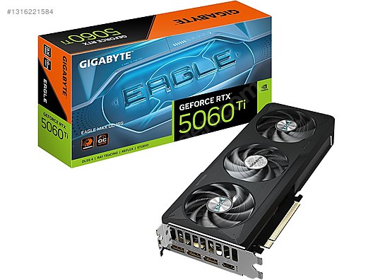 GIGABYTE NVIDIA RTX 5060TI 16GB GDDR7 3 Fanlı 3 Aylık sahibinden