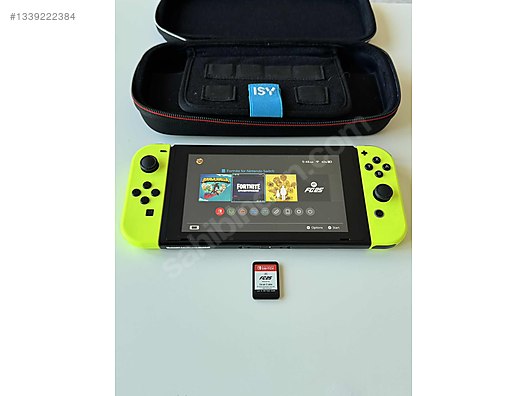 f*n様 ニンテンドーSwitch Nintendo Switch Neon Yellow Premium Set + FC25 + Çift Çanta on
