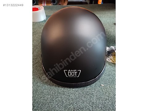 3 4 motorcycle helmets with face shield AHR Retro DOT 3/4 Open Face Motorcycle Helmet Visor Matte Black main image 1
