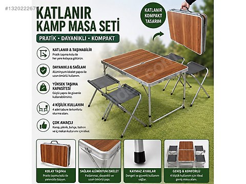 KAMP PİKNİK MASA SETİ sahibinden.comda - 1320222679