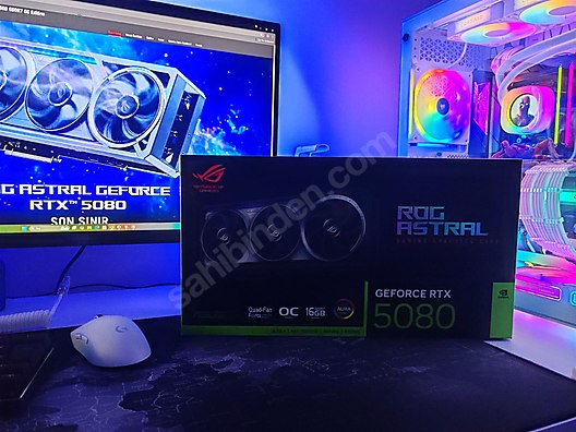 ASUS ROG ASTRAL GEFORCE RTX 5080 OC (SIFIR-KAPALI KUTU ASUS ROG ASTRAL GEFORCE RTX 5080 OC (SIFIR-KAPALI KUTU