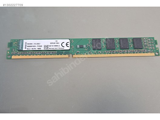 【中古】Kingston ValueRAM 64GB Kit (4x16GB) Kingston ValueRam 4GB 1600MHz DDR3 Ram (KVR16N11S8/4) sahibinden