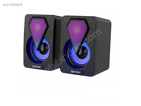 TORIMA Işıklı 1+1 Ses Sistemi 3.5mm Jack Girişli Multimedia USB