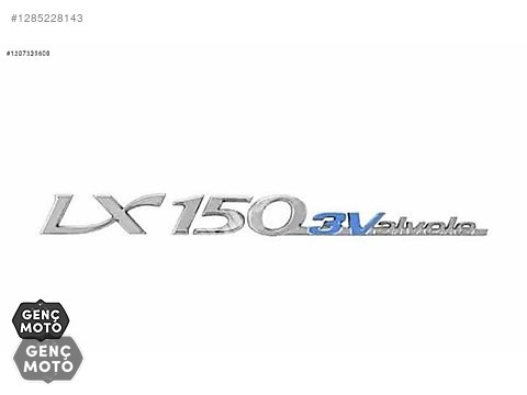 エンザイム Grenaj / 675435 Vespa LX 150 3V ie Yazı Sticker Sağ Arka Etiket
