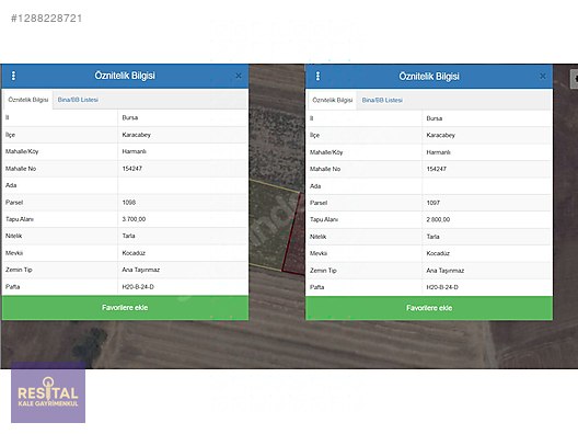 BURSA KARACABEY HARMANLIDA SATILIK 6500 M2 MÜSTAKİL TAPULU TARLA