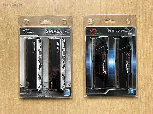 G.SKILL SniperX + Ripjaws V 32 GB (4x8) DDR4 3200 MHz CL16 RAM