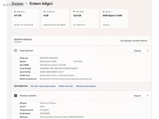 İkinci El ve Sıfır Alışveriş / Bilgisayar / Masaüstü / Modeller / Quadro