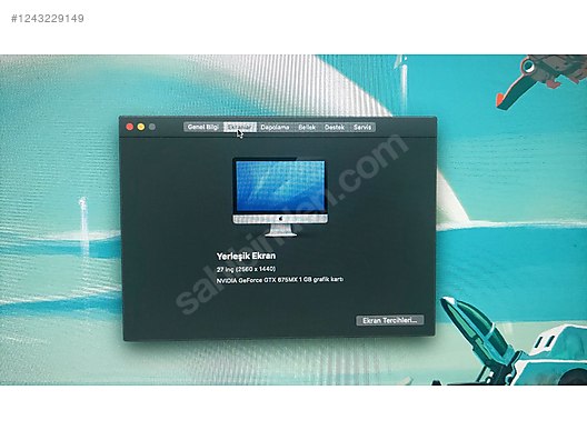 Apple / IMAC 27 inç late 2012 sahibinden.comda - 1243229149