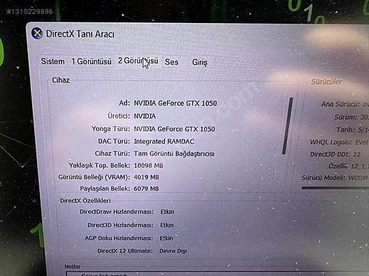 Monster / MONSTER ABRA i7 8. NESİL 12 GB RAM 512 NVME GTX 1050