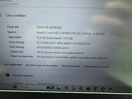 Monster / MONSTER ABRA i7 8. NESİL 12 GB RAM 512 NVME GTX 1050