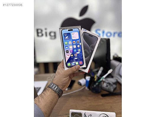Resim Apple iPhone 15 Pro Max İkinci El TR | 256 GB | Natürel Titanyum İkinci El İPHONE 15 PRO MAX 256GB NATUREL SIFIR GBİ FATURALI 2 AY GARANTİL