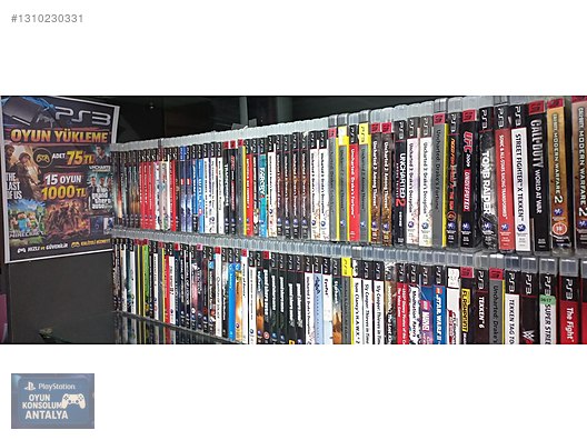 PS3 OYUN TÜKLEME ADET 75 TL 15 OYUN 1000 TL sahibinden.comda