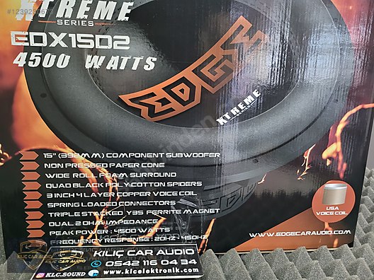 Hoparlör / Subwoofer / EDGE EDX15D2 -E3 38 CM 2250 RMS 38 CM