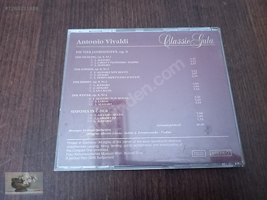 ANTONIO VIVALDI CD* DIE VIER JAHRESZEITEN - Müzik CD leri