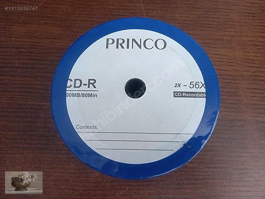 PRINCO CD-R 2X-56X 50'Lİ PAKET SIFIR on sahibinden.com - 1313232747