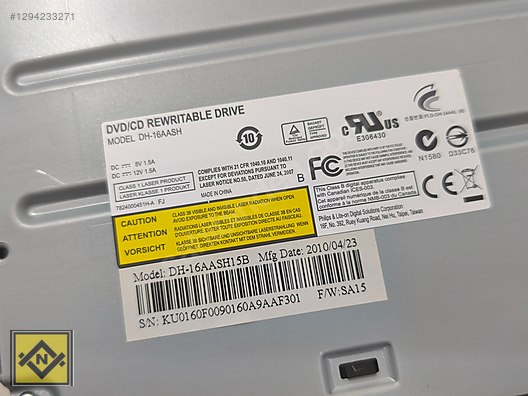 PHILIPS SATA MASAÜSTÜ PC DVD YAZICI DVD WRITTER DH-16AASH