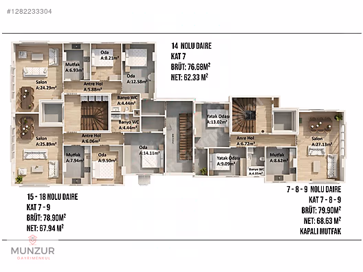 GÖZTEPE MİNİBUS YOLUNA PARALEL 2+1 PROJEDEN DAİRELER #1282233304