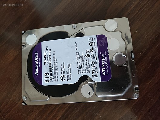 WD Purple WD60PURZ 6 TB on sahibinden.com - 1343233970
