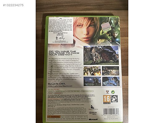 Final Fantasy XIII 13 Xbox 360 CLASSICS Orjinal Oyun | KUTULU