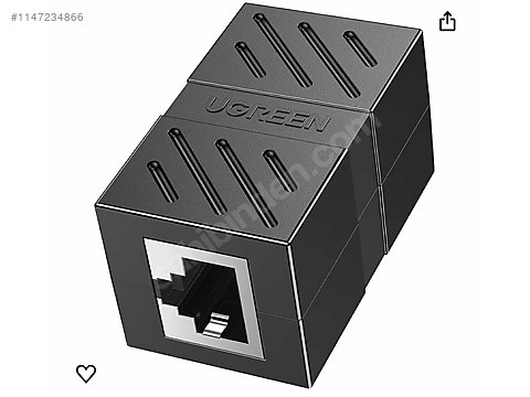 Ugreen RJ45 Cat6 Cat7 Cat8 Ethernet Kablo Uzatma Aparatı Siyah ...