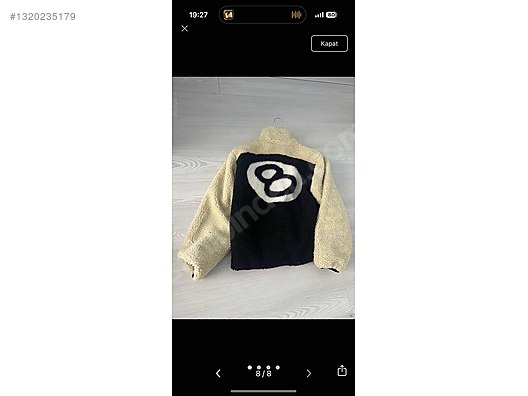 STUSSY 8 ball Ceket Bej TAKAS VAR M BEDEN - Lacoste Erkek Ceket
