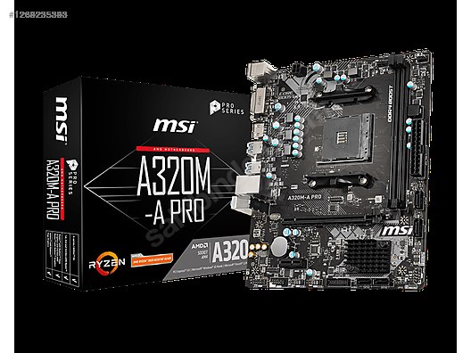 Anakart Msi A320 Ma Pro MSI A320M-A Pro Max AM4 Soket Anakart