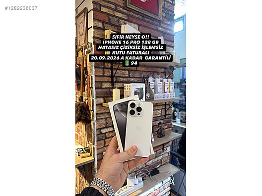 İkinci El ve Sıfır Alışveriş / Cep Telefonu & Aksesuar / Cep Telefonu / Apple / iPhone 16 Pro