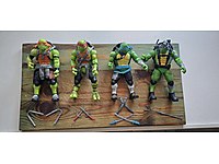 TMNT 4lü Koleksiyon Figür Seti + Tüm Aksesuarlar - Temiz