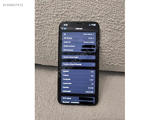 Apple / iPhone XS Max / İPhone XS Max 512 gb on sahibinden.com