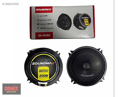sa 化粧品13品 Hoparlör / Midrange / Soundmax 13cm Midrange SX-MX80 200 Watt 100