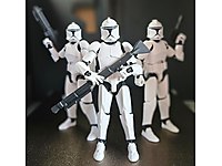 9 adet Clone Trooper 3d print lucky 13 dummy figür