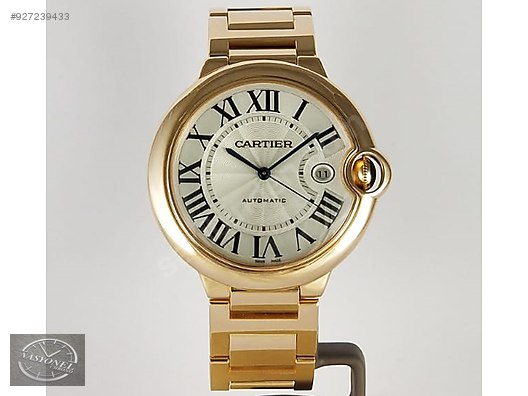 Cartier / CARTİER BALLON BLEU 42 MM FULL ROSE ALTIN NASYONEL CHRONO'DAN at  sahibinden.com - 927239433