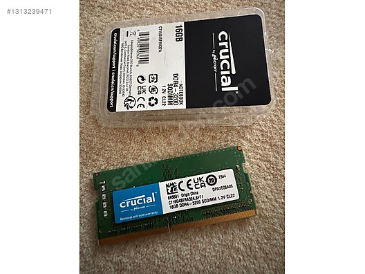 Micron 16GB 1RX8 PC4-3200AA MTA8ATF2G64HZ-3G2F1 DDR4 NTBOOK RAM