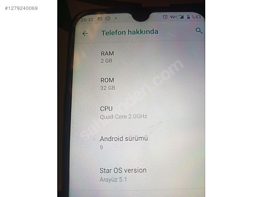 İkinci El ve Sıfır Alışveriş / Cep Telefonu & Aksesuar / Cep Telefonu / Casper / VIA E4