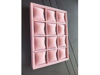 Kadife 12 li saat takı kutusu